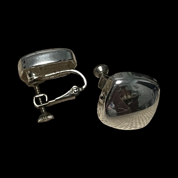 Napier Jewelry - Napier Vintage Silver Screw Back Earrings